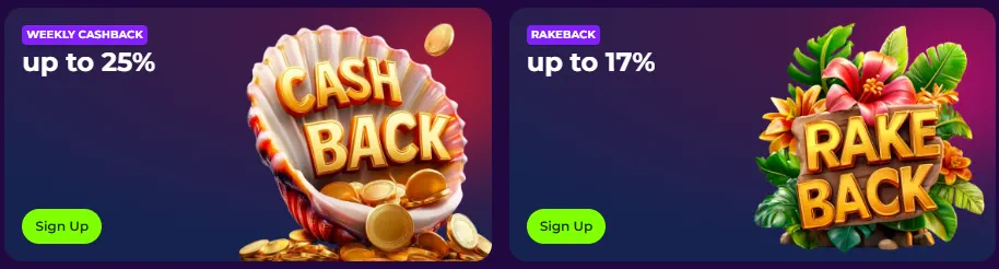 Gambloria Cashback and Rakeback